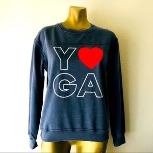 NWT Freeze YOGA Denim Blue Sweatshirt Size Medium